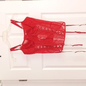 Victoria's secret very sexy lace up corset top
